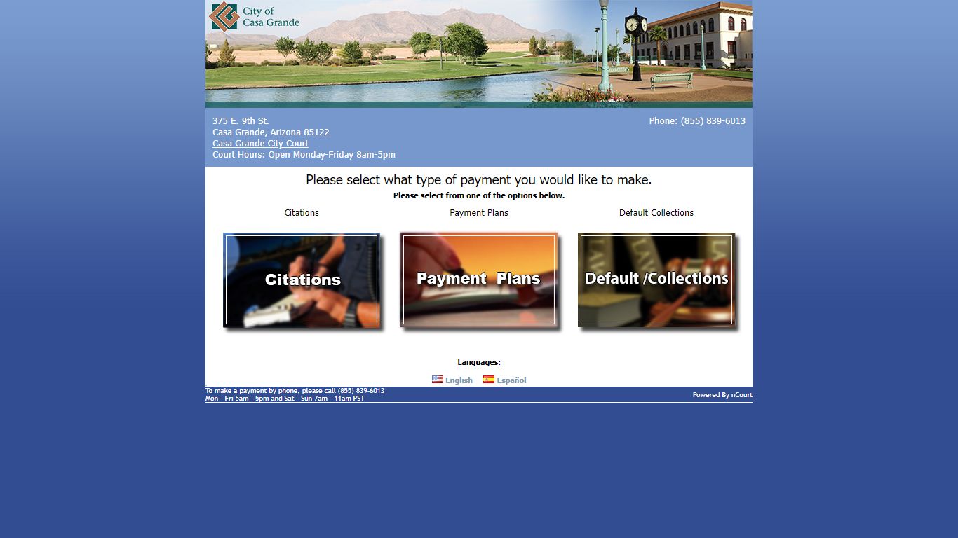 Pay Tickets Online - Casa Grande, Arizona, Casa Grande City Court